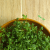 fresh microgreen garden cress leaves in a bowl